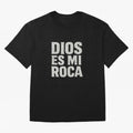 DIOS ES MI ROCA - White Stone Typography - Christian Oversized T-Shirt Feel International Energy from Match Day Hype around FIFA World Cup 2026, CR7, Argentina and Brazil, Supporter Pride, Iconic Celebrations, Legendary Names and Global Match Day