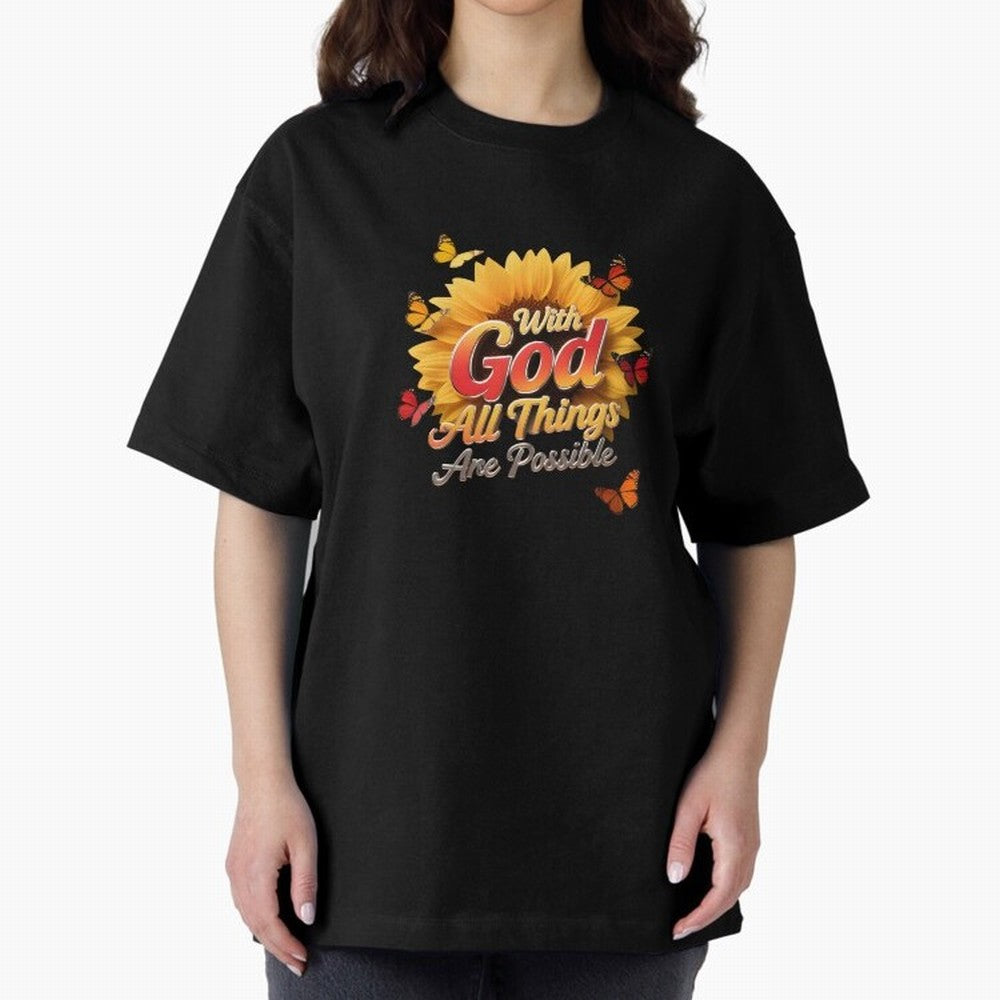 With God all things Are possible T shirt Oversized T-Shirt Honor FIFA World Cup 2026 Group Stage for Fans of Mbappe and Argentina, Bringing Sports Nostalgia, International Competition, Famous Players and Unforgettable Victories; Perfect for