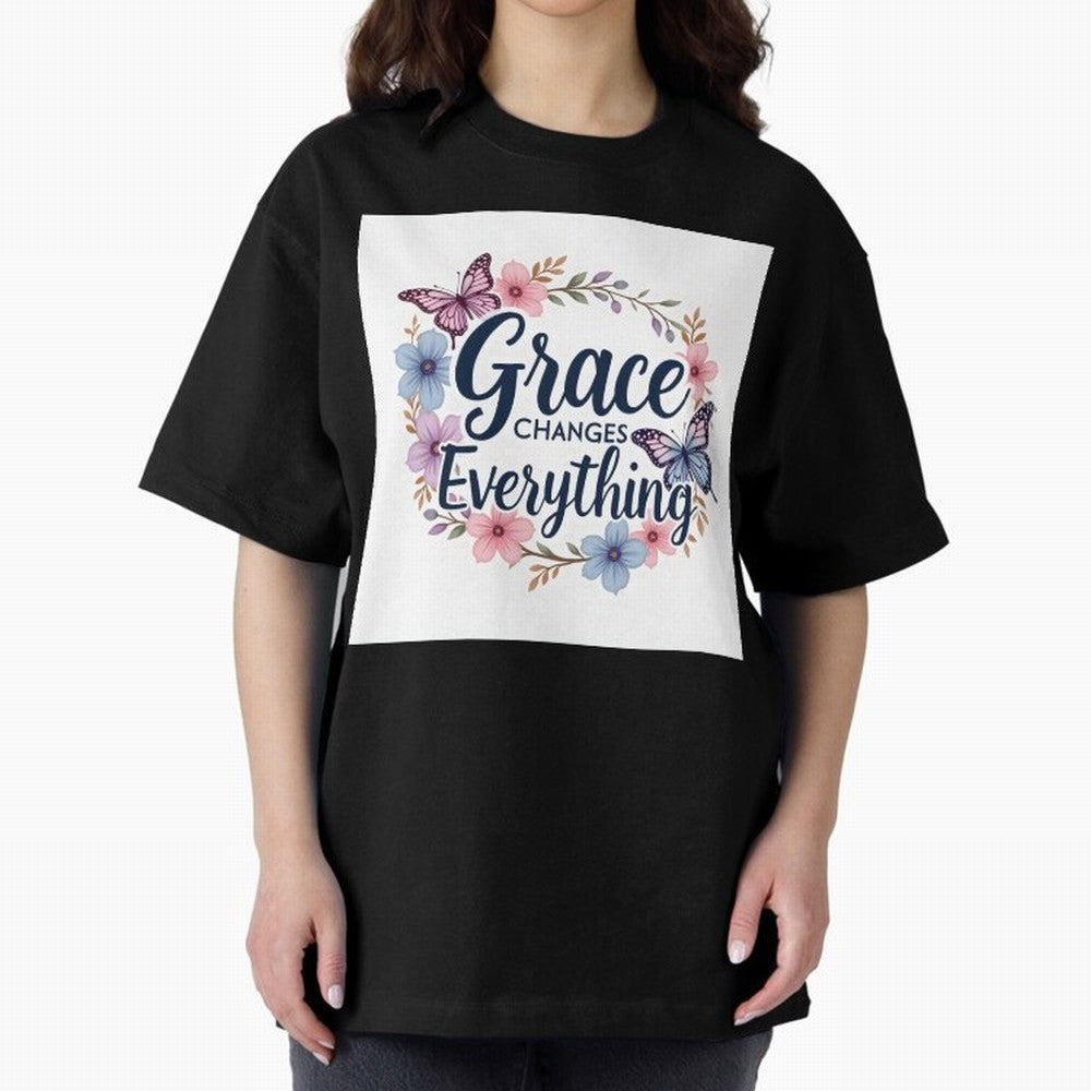 Grace Changes Everything T Shirt Oversized T-Shirt Bring International Match Energy to the FIFA World Cup 2026 USA Canada Mexico Journey through Messi Highlights, Brazil Pride, Soccer Culture, Superstar Moments, National Team Dreams and Competitive