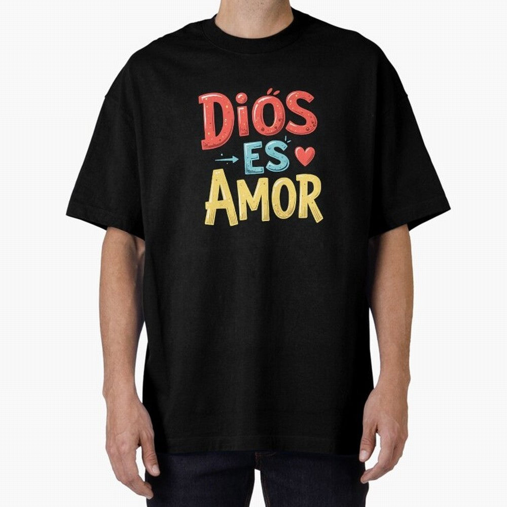 Dios Es Amor T Shirt Oversized T-Shirt Bring Home FIFA World Cup 2026 Group Stage for Fans of Cristiano Ronaldo, Haaland and CR7 and Brazil, Portugal and Argentina, Bringing Football Festival Excitement, Trophy Ambitions, Country Rivalries and Star
