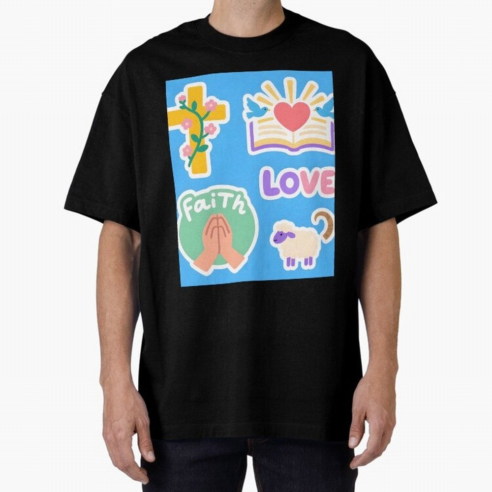 Love Faith T shirt Oversized T-Shirt Carry Global Football Passion for FIFA World Cup 2026, Built around CR7, Spain and Netherlands, Worldwide Fan Energy, Dramatic Goals, Stadium Lights and Championship Celebrations; Perfect for Fans, Collectors,
