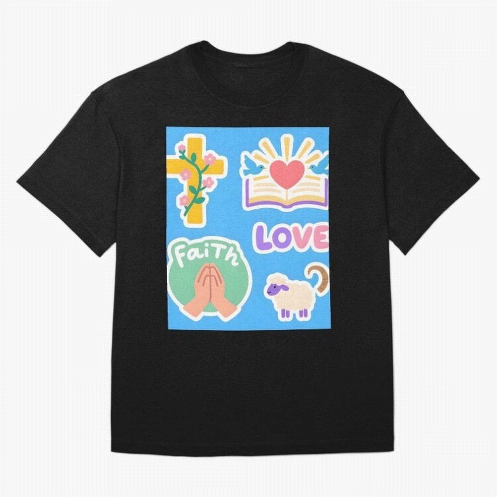 Love Faith T shirt Oversized T-Shirt Carry Global Football Passion for FIFA World Cup 2026, Built around CR7, Spain and Netherlands, Worldwide Fan Energy, Dramatic Goals, Stadium Lights and Championship Celebrations; Perfect for Fans, Collectors,