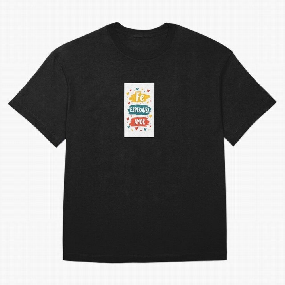Fe Esperanza Amor Oversized T-Shirt Feel the FIFA World Cup 2026 Journey through CR7 Highlights, Germany Pride, Classic Soccer Heritage, Championship Pressure, Fan Loyalty and International Pride; Perfect for Supporters Who Want Bold Football