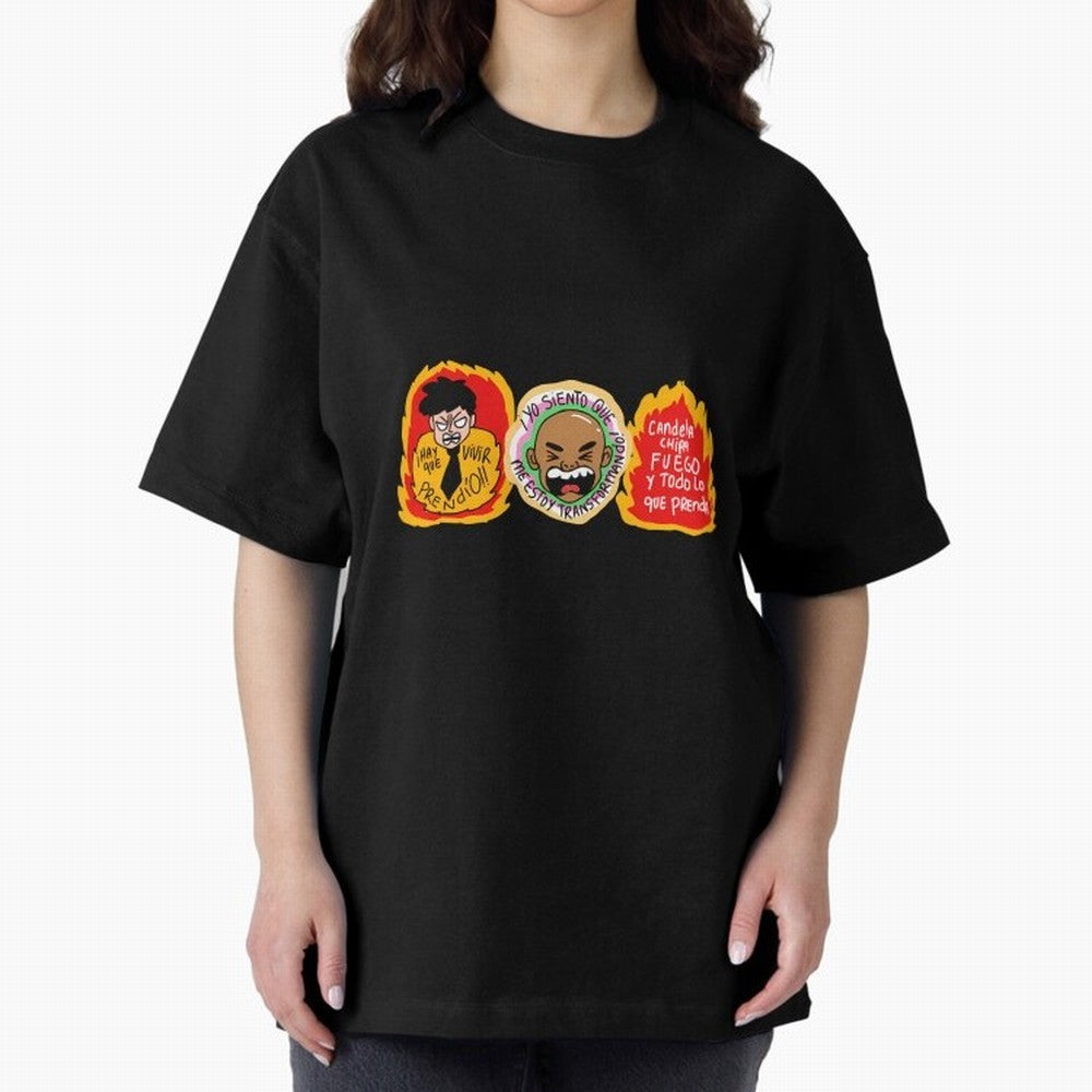 Hay Que Vivir Prendo Yo Siento Que Me Estoy Transformando Candela Chipa Fuego Y Todo Lo Que Prenda Oversized T-Shirt Make Every Match About Match Day Hype around FIFA World Cup 2026, CR7 and Messi, England and Germany, Match Day Excitement,