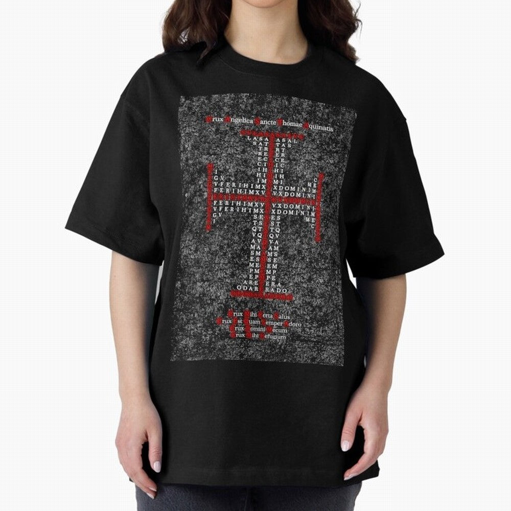 Cruz Ang¨¦lica de Santo Tom¨¢s de Aquino Relieve Oversized T-Shirt Carry the Colors and Pride of the FIFA World Cup 2026 USA Canada Mexico Journey through Mbappe Highlights, Germany Pride, Stadium Chants, National Pride, Trophy Dreams and
