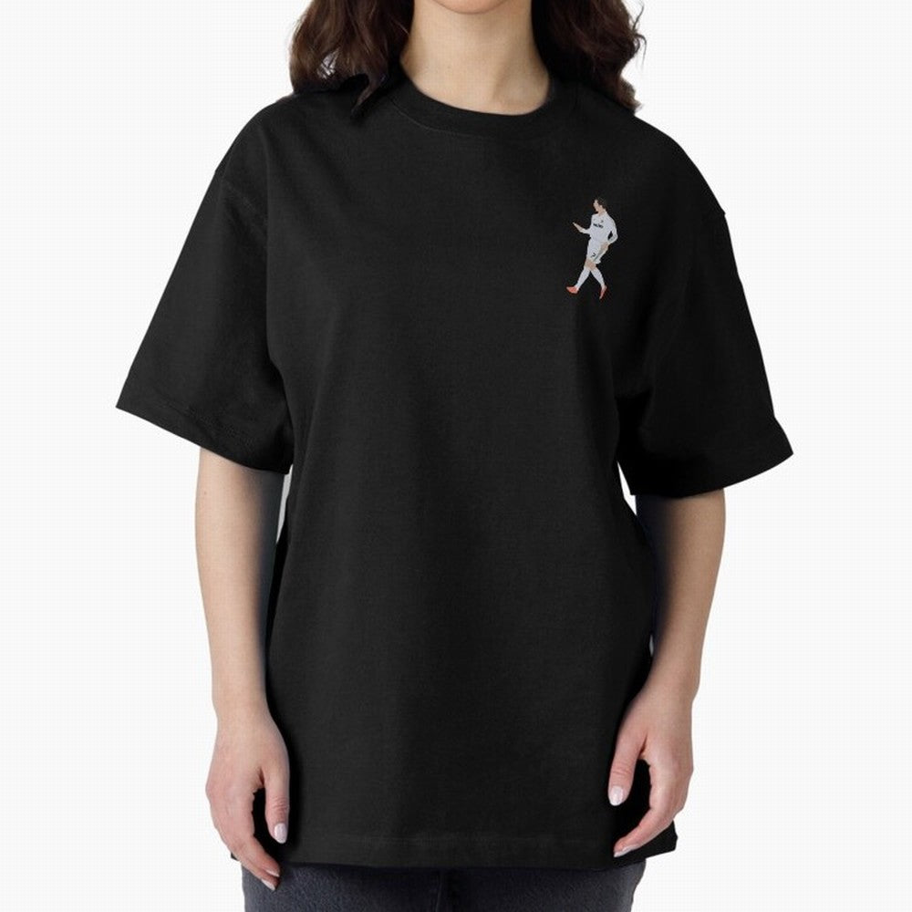 Cristiano Calma Celebration Art Oversized T-Shirt Remember the FIFA World Cup 2026 Journey through Messi, Neymar and Mbappe Highlights, Netherlands Pride, Retro Football Energy, Iconic Rivalries, Trophy Chase Drama and Stadium Atmosphere; Made for