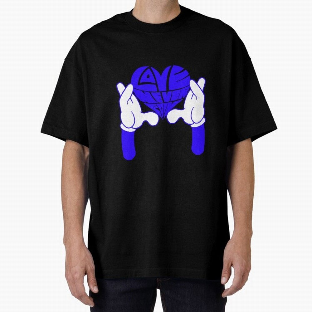 Love Never Fails ¨C Heart Calligram Oversized T-Shirt Feel the Heartbeat of Global Football Passion for FIFA World Cup 2026, Driven by CR7 and Messi, Netherlands, Global Supporter Spirit, Legendary Goals, National Colors and Tournament Celebration;
