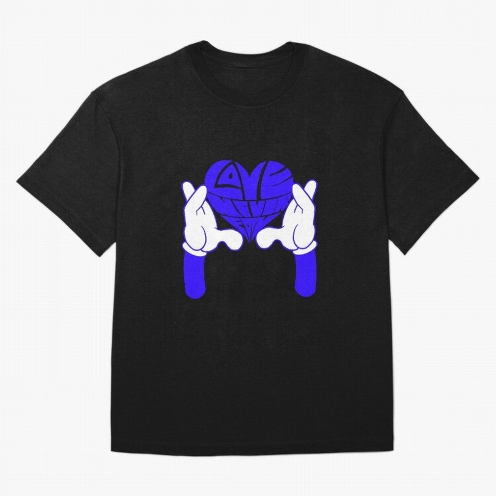 Love Never Fails ¨C Heart Calligram Oversized T-Shirt Feel the Heartbeat of Global Football Passion for FIFA World Cup 2026, Driven by CR7 and Messi, Netherlands, Global Supporter Spirit, Legendary Goals, National Colors and Tournament Celebration;