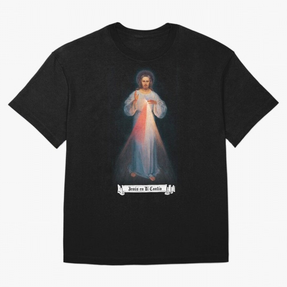 Imagen de la Divina Misericordia, JES¨²S EN T¨ª CONF¨ªO regalos cat¨®licos y cristianos, Oversized T-Shirt Treasure the FIFA World Cup 2026 Journey through Messi, CR7 and Mbappe Highlights, Brazil Pride, Sports Nostalgia, International Competition,
