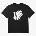 Funny praying hands Oversized T-Shirt Capture Stadium Memories from the FIFA World Cup 2026 Group Stage Journey through Messi and Cristiano Ronaldo Highlights, Spain Pride, Retro Football Energy, Iconic Rivalries, Trophy Chase Drama and Stadium