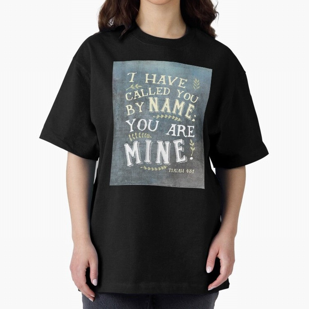 Isaiah 43:1: I Have Called You by Name Oversized T-Shirt Embrace the FIFA World Cup 2026 USA Canada Mexico Journey through Haaland and Mbappe Highlights, England and Germany Pride, Fan Favorite Moments, National Team Passion, Big Match Drama and