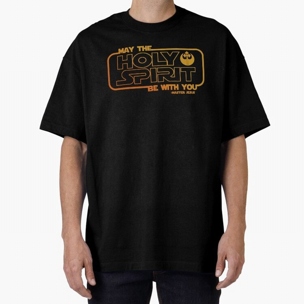 May the Holy Spirit Be with you Oversized T-Shirt Celebrate Golden Goal Energy in Global Football Passion for FIFA World Cup 2026 Group Stage, Filled with Messi and Cristiano Ronaldo, Argentina, France and Brazil, Tournament Hype, Historic