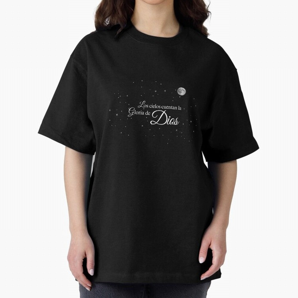 Los cielos cuentan la Gloria de Dios - Salmo 19 Oversized T-Shirt Refresh the FIFA World Cup 2026 Group Stage Journey through Messi, CR7 and Mbappe Highlights, Argentina Pride, Football Festival Excitement, Trophy Ambitions, Country Rivalries and