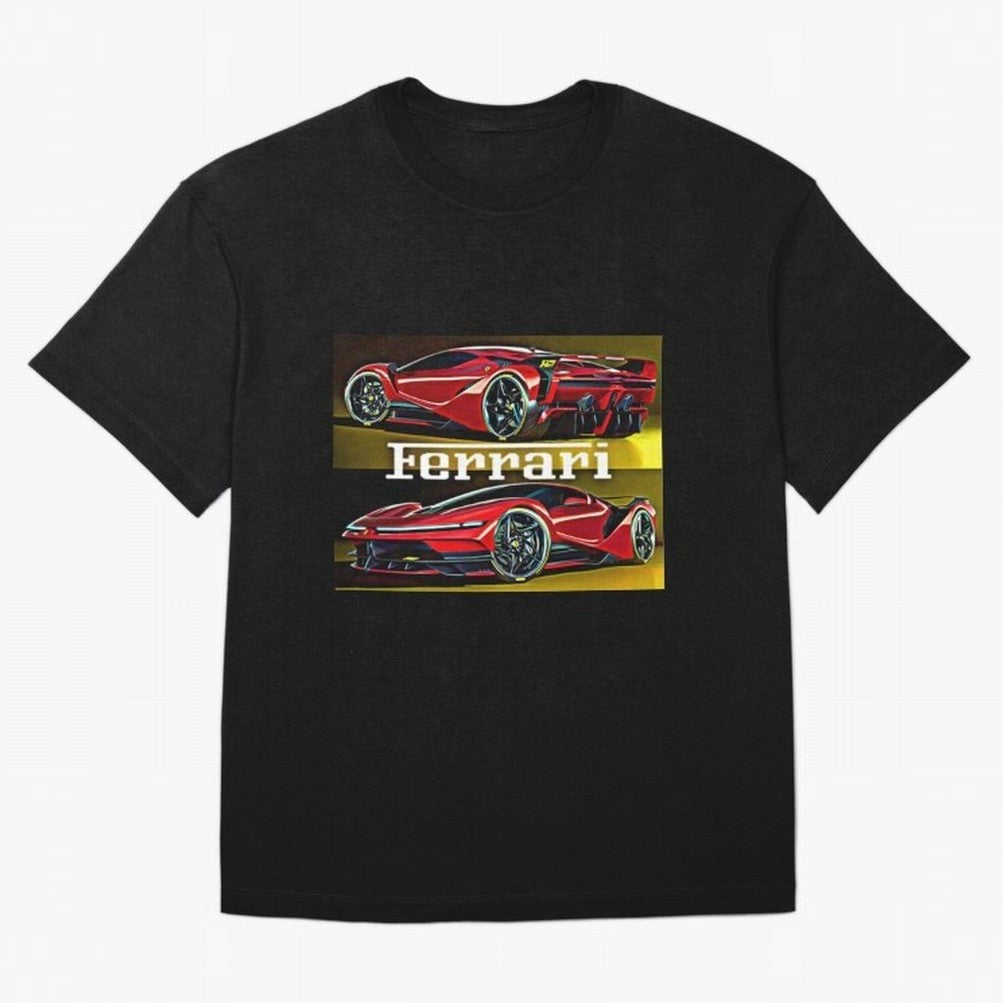 Ferarri F Concept Oversized T-Shirt Share the Excitement of FIFA World Cup 2026 Group Stage Spirit, Made for Spain, Neymar, Haaland and Cristiano Ronaldo, Vintage Soccer Flavor, Modern Football Stars, National Flags and Final Night Emotion; Made