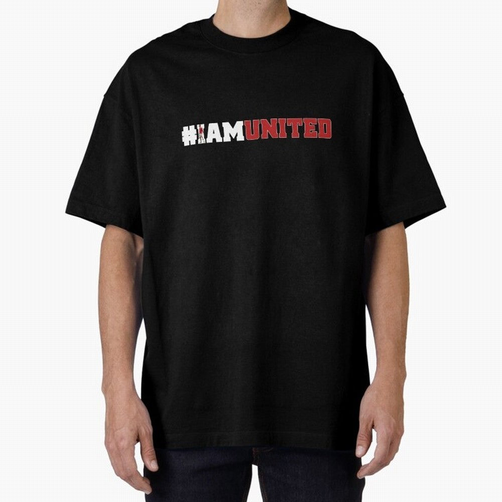 I am United Oversized T-Shirt Relive Legendary Nights from Global Football Passion for FIFA World Cup 2026 USA Canada Mexico, with Haaland, Argentina, France and Brazil, Supporter Pride, Iconic Celebrations, Legendary Names and Global Match Day