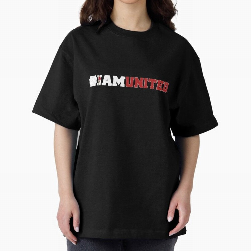 I am United Oversized T-Shirt Relive Legendary Nights from Global Football Passion for FIFA World Cup 2026 USA Canada Mexico, with Haaland, Argentina, France and Brazil, Supporter Pride, Iconic Celebrations, Legendary Names and Global Match Day