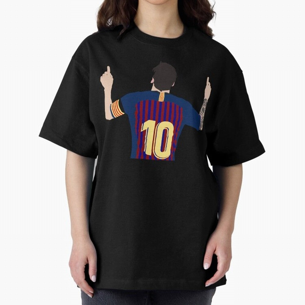 Lionel Messi Iconic Goal Celebration #o44 Oversized T-Shirt Show Match Day Excitement for FIFA World Cup 2026 USA Canada Mexico Spirit, Made for England and Germany, Messi, Championship Spirit, Famous Goals, Roaring Crowds and International
