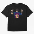 Lionel Messi Iconic Goal Celebration #o44 Oversized T-Shirt Show Match Day Excitement for FIFA World Cup 2026 USA Canada Mexico Spirit, Made for England and Germany, Messi, Championship Spirit, Famous Goals, Roaring Crowds and International