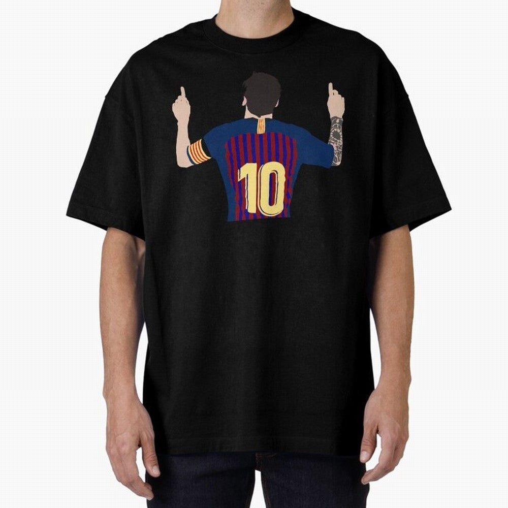 Lionel Messi Iconic Goal Celebration #o44 Oversized T-Shirt Show Match Day Excitement for FIFA World Cup 2026 USA Canada Mexico Spirit, Made for England and Germany, Messi, Championship Spirit, Famous Goals, Roaring Crowds and International