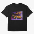 Mclaren in Gradient Metallic Color Oversized T-Shirt Honor the Beautiful Game during Match Day Hype around FIFA World Cup 2026, Mbappe, England, Classic Soccer Heritage, Championship Pressure, Fan Loyalty and International Pride; Ideal for Fans Who