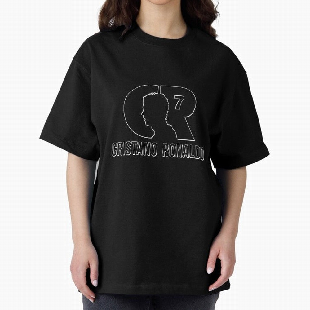 Cristano Ronaldo Desing Oversized T-Shirt Feel the Trophy Chase of Match Day Hype around FIFA World Cup 2026, Messi, CR7 and Mbappe, Spain and Netherlands, Fan Favorite Moments, National Team Passion, Big Match Drama and Soccer History; Perfect for