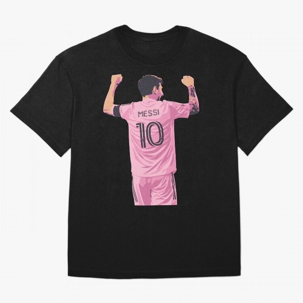 Lionel Messi Celebration Oversized T-Shirt Honor Champions and Dreams in FIFA World Cup 2026 USA Canada Mexico Spirit, Centered on Argentina, France and Brazil, Cristiano Ronaldo, Haaland and CR7, Game Day Rituals, Football Legends, Country Pride