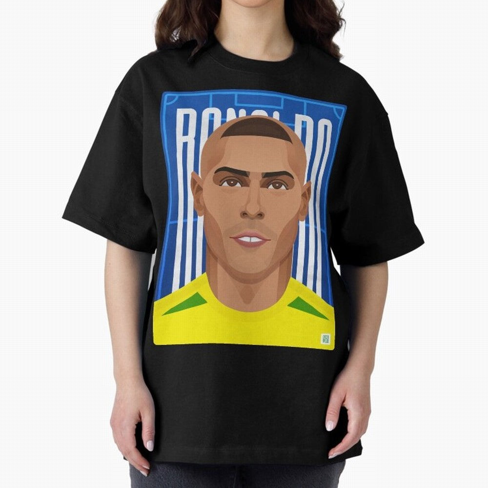 Ronaldo | The Phenomenon Oversized T-Shirt Celebrate Classic Football Spirit in FIFA World Cup 2026 Group Stage Spirit, Made for Argentina and Brazil, Haaland, Football Passion, Legendary Performances, Festival Vibes and Supporter Community;