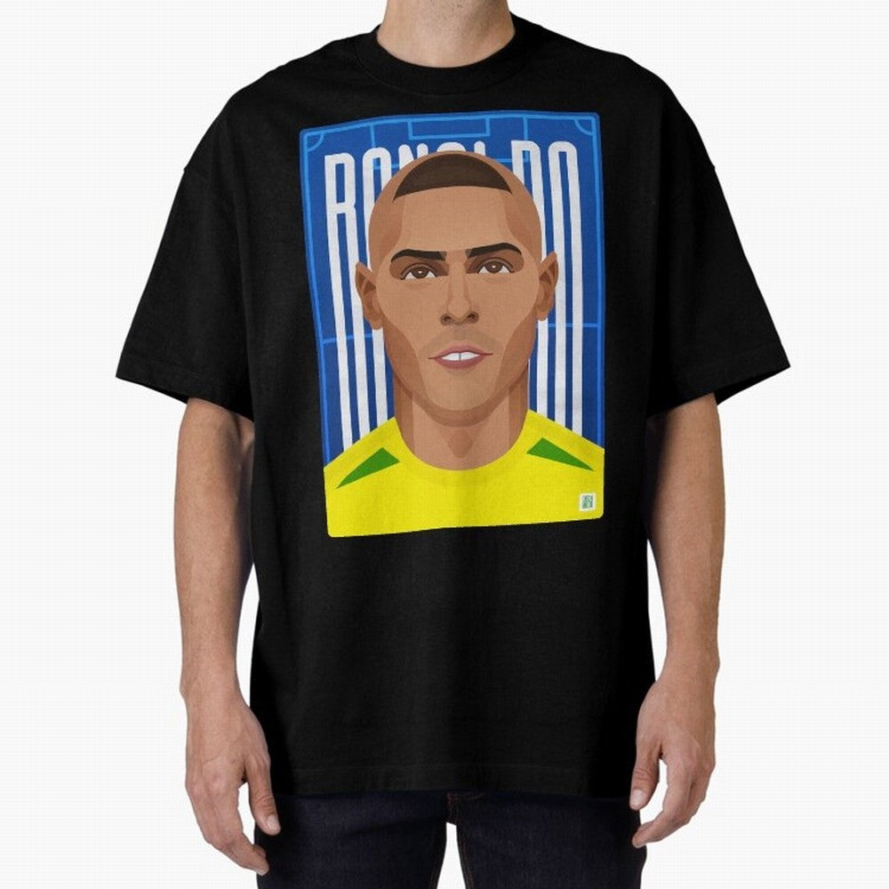 Ronaldo | The Phenomenon Oversized T-Shirt Celebrate Classic Football Spirit in FIFA World Cup 2026 Group Stage Spirit, Made for Argentina and Brazil, Haaland, Football Passion, Legendary Performances, Festival Vibes and Supporter Community;