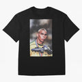 Ronaldo Luis Nazario de Lima Art Oversized T-Shirt Honor the Beautiful Game during FIFA World Cup 2026 Capturing Messi and Cristiano Ronaldo, Spain Energy, Stadium Memories, Football Loyalty, International Chants and Championship Tradition; Perfect