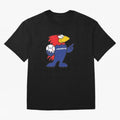 Footix - World Cup 98' Mascote Logo Oversized T-Shirt Relive Legendary Nights from FIFA World Cup 2026 for Fans of Messi, Neymar and Mbappe and Netherlands, Bringing Sports Nostalgia, International Competition, Famous Players and Unforgettable