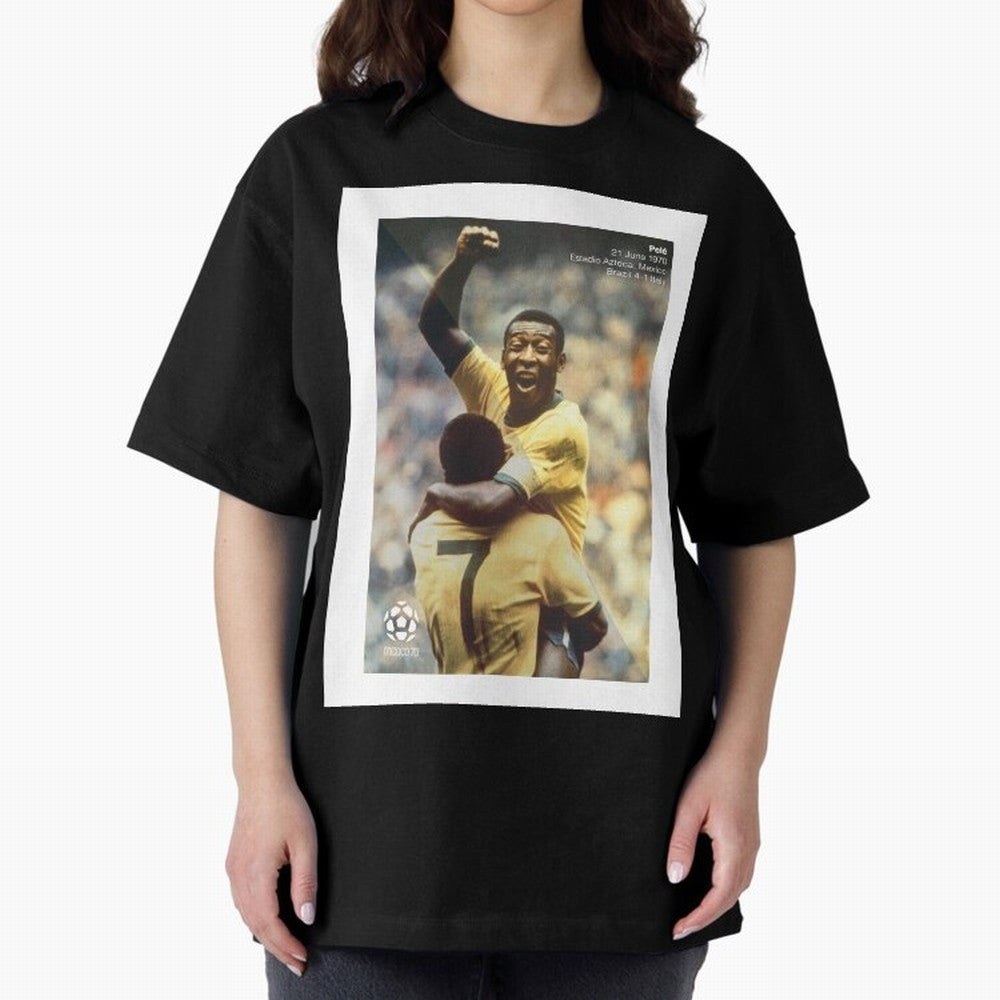 Pele Oversized T-Shirt Make Memories around FIFA World Cup 2026 USA Canada Mexico for Fans of Messi and Argentina, Bringing Worldwide Fan Energy, Dramatic Goals, Stadium Lights and Championship Celebrations; Built for Supporters Chasing Trophy