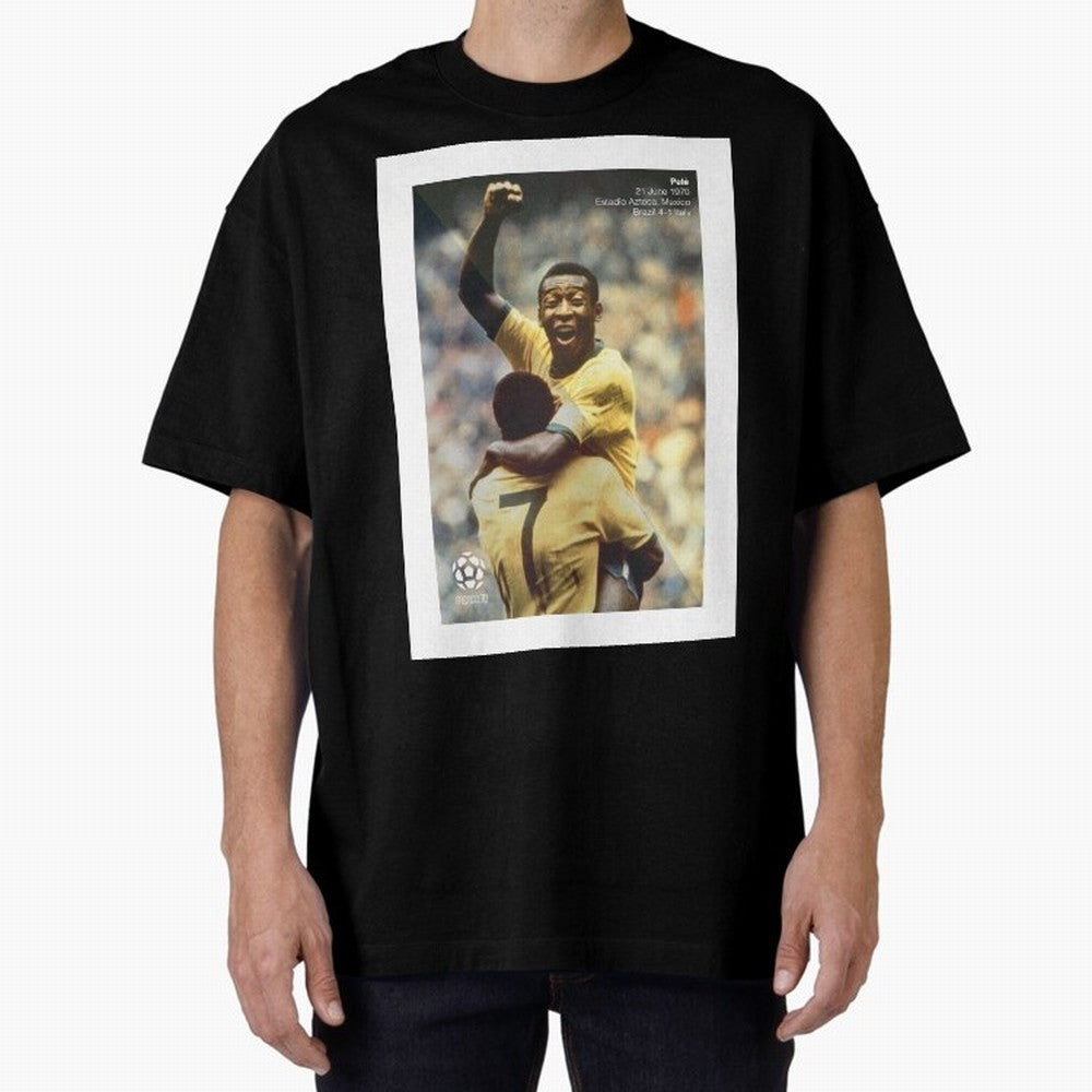 Pele Oversized T-Shirt Make Memories around FIFA World Cup 2026 USA Canada Mexico for Fans of Messi and Argentina, Bringing Worldwide Fan Energy, Dramatic Goals, Stadium Lights and Championship Celebrations; Built for Supporters Chasing Trophy