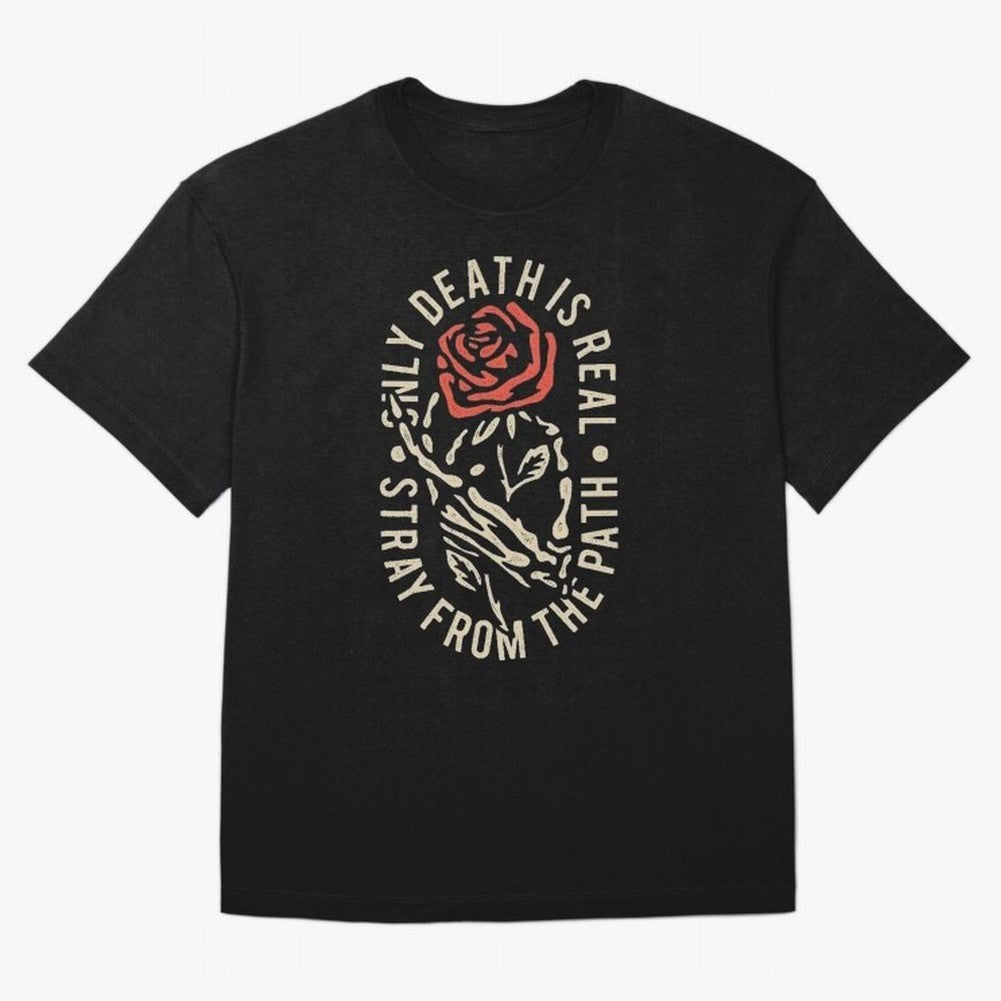 Stray from the path /only ddeath is real Oversized T-Shirt Show Support during FIFA World Cup 2026 Group Stage for Fans of Mbappe and Neymar and Spain, Bringing Football Festival Excitement, Trophy Ambitions, Country Rivalries and Star Player Buzz;