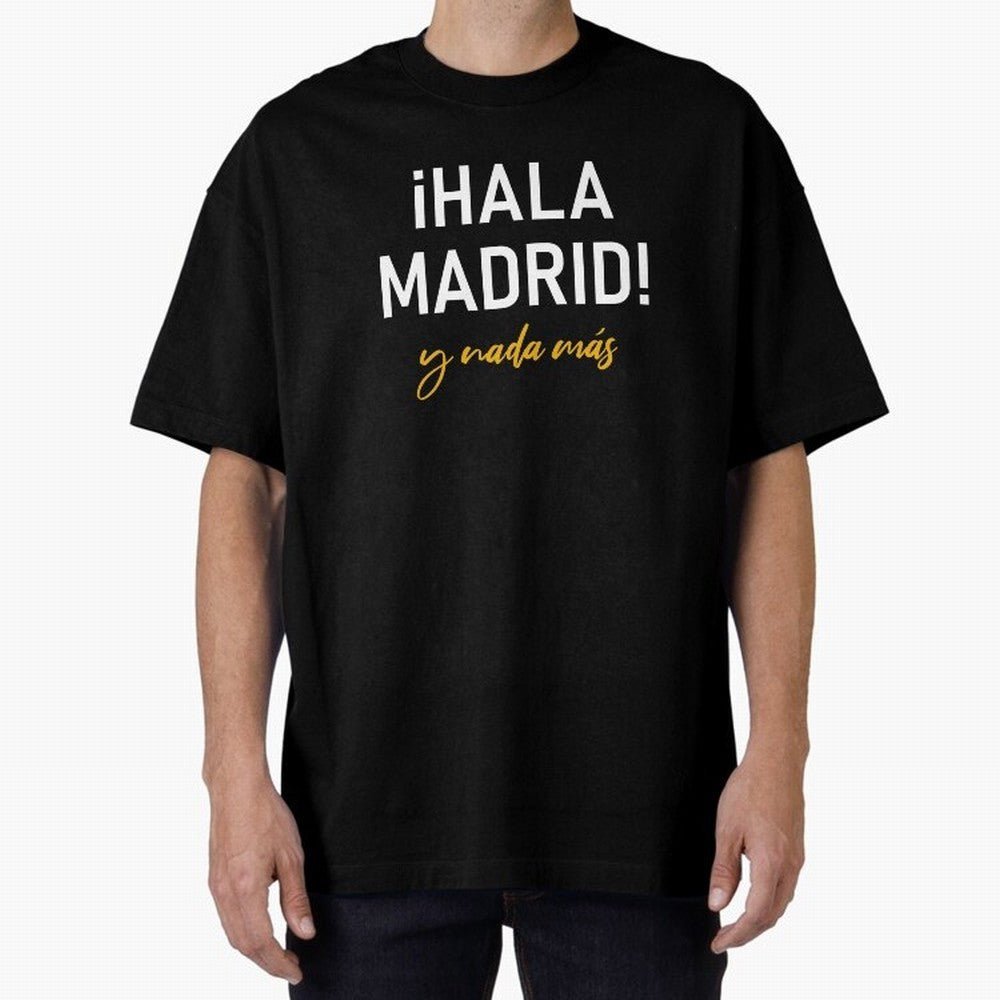 Hala Madrid Oversized T-Shirt Unlock Match Day Hype around FIFA World Cup 2026 Group Stage, Haaland, Brazil, Football Festival Excitement, Trophy Ambitions, Country Rivalries and Star Player Buzz; Great for Supporters Who Love Legendary Players,