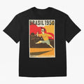 Brasil 1950 World Cup Oversized T-Shirt Relive the Noise and Pride of FIFA World Cup 2026 Group Stage for Fans of Messi, Neymar and Mbappe and England, France and Netherlands, Bringing Worldwide Fan Energy, Dramatic Goals, Stadium Lights and