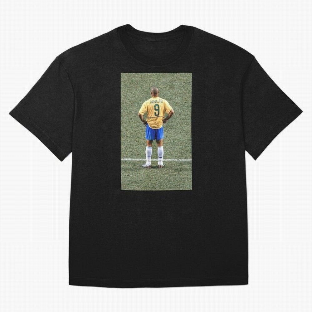 Illustration Ronaldo Luis Nazario de Lima Oversized T-Shirt Back the Journey through FIFA World Cup 2026 USA Canada Mexico Inspired by Haaland, Germany Energy, Global Supporter Spirit, Legendary Goals, National Colors and Tournament Celebration;