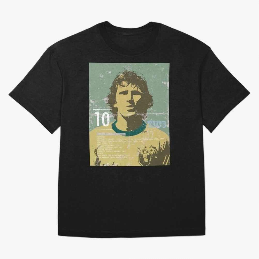 Zico Oversized T-Shirt Turn Up for FIFA World Cup 2026 USA Canada Mexico for Fans of Neymar and Portugal, Bringing Football History, Final Match Energy, Crowd Noise and Once in a Lifetime Moments; Perfect for Fans, Collectors, Family Gatherings,