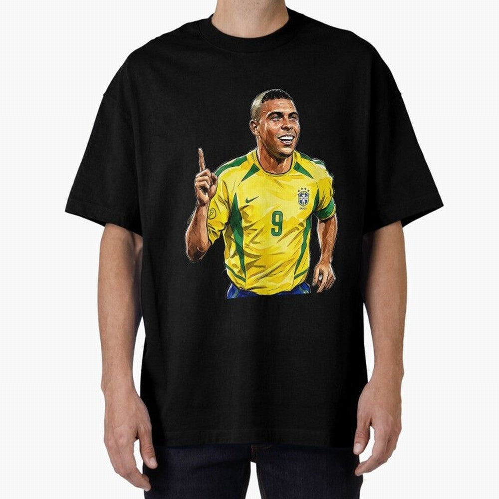 Ronaldo Fen?meno Oversized T-Shirt Support the Legends of FIFA World Cup 2026 Group Stage Spirit, Capturing France, Messi, CR7 and Mbappe, Worldwide Fan Energy, Dramatic Goals, Stadium Lights and Championship Celebrations; Perfect for People Who