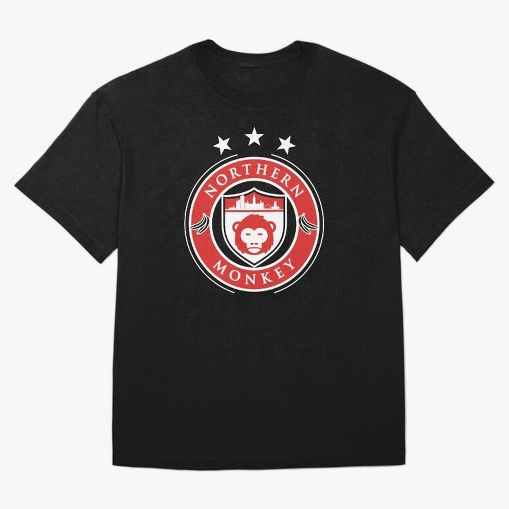 Northern Monkey United Oversized T-Shirt Support FIFA World Cup 2026 USA Canada Mexico for Fans of Cristiano Ronaldo and Argentina, France and Brazil, Bringing Global Supporter Spirit, Legendary Goals, National Colors and Tournament Celebration;
