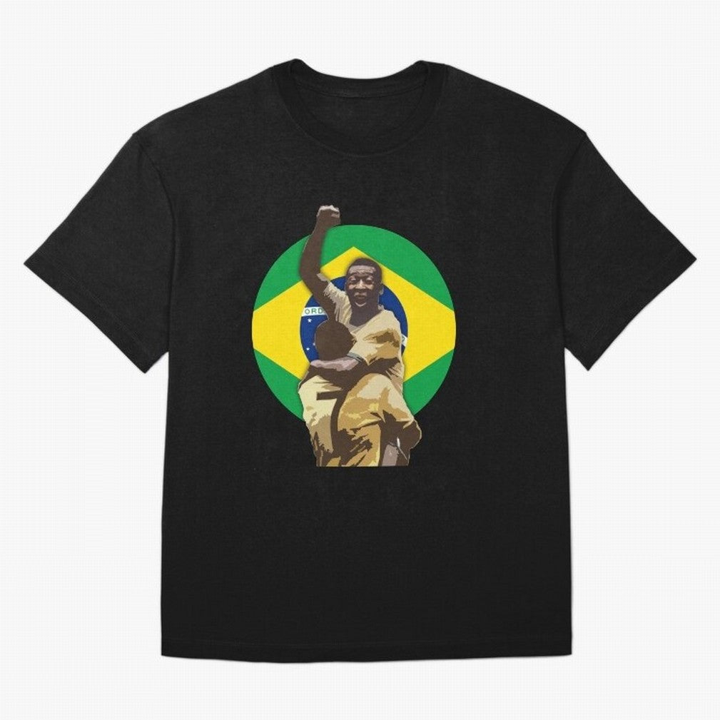 Pele Greates Footbal Player in History - Joga Bonito Oversized T-Shirt Turn Every Weekend Toward FIFA World Cup 2026 USA Canada Mexico Connected to Haaland and Mbappe, Brazil, Portugal and Argentina Energy, Sports Nostalgia, International