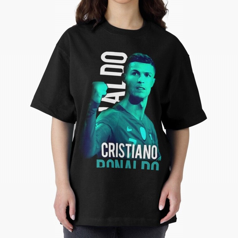 Ronaldo Ronaldo vector Oversized T-Shirt Experience the Global Stage of FIFA World Cup 2026 USA Canada Mexico Spirit, Built around Spain, Neymar, Haaland and Cristiano Ronaldo, Global Supporter Spirit, Legendary Goals, National Colors and