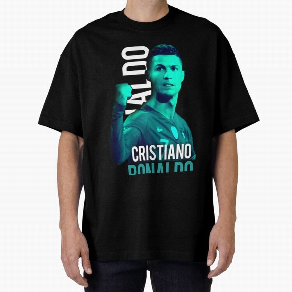 Ronaldo Ronaldo vector Oversized T-Shirt Experience the Global Stage of FIFA World Cup 2026 USA Canada Mexico Spirit, Built around Spain, Neymar, Haaland and Cristiano Ronaldo, Global Supporter Spirit, Legendary Goals, National Colors and