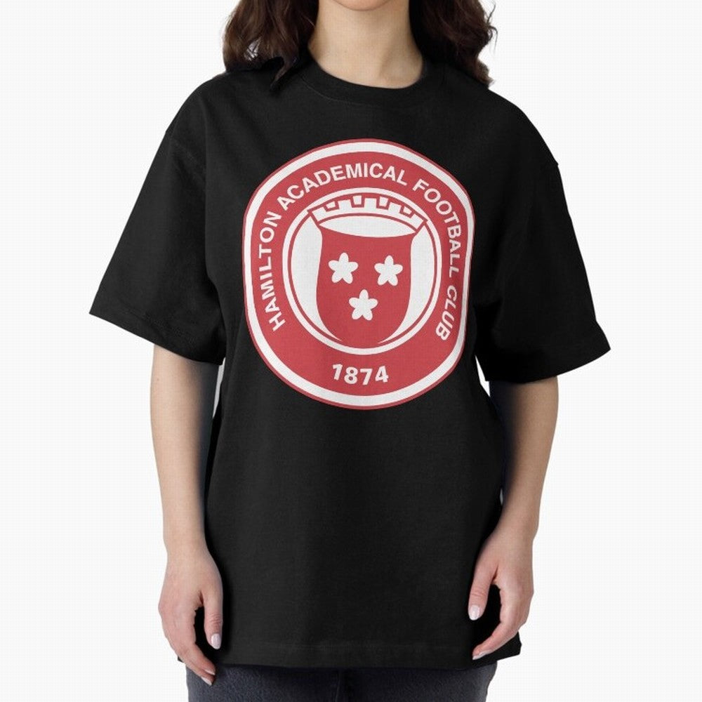 Hamilton Accies Football Club Oversized T-Shirt Celebrate Supporters United by FIFA World Cup 2026 USA Canada Mexico for Fans of Mbappe and Argentina, France and Brazil, Bringing Football History, Final Match Energy, Crowd Noise and Once in a