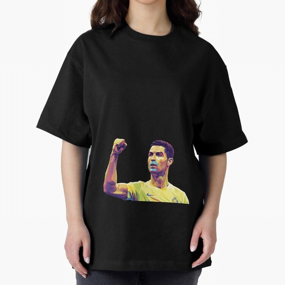 Ronaldo pop art Oversized T-Shirt Represent Fans Who Live for Match Day Hype around FIFA World Cup 2026 USA Canada Mexico, Messi, Neymar and Mbappe, England, France and Netherlands, Fan Favorite Moments, National Team Passion, Big Match Drama and