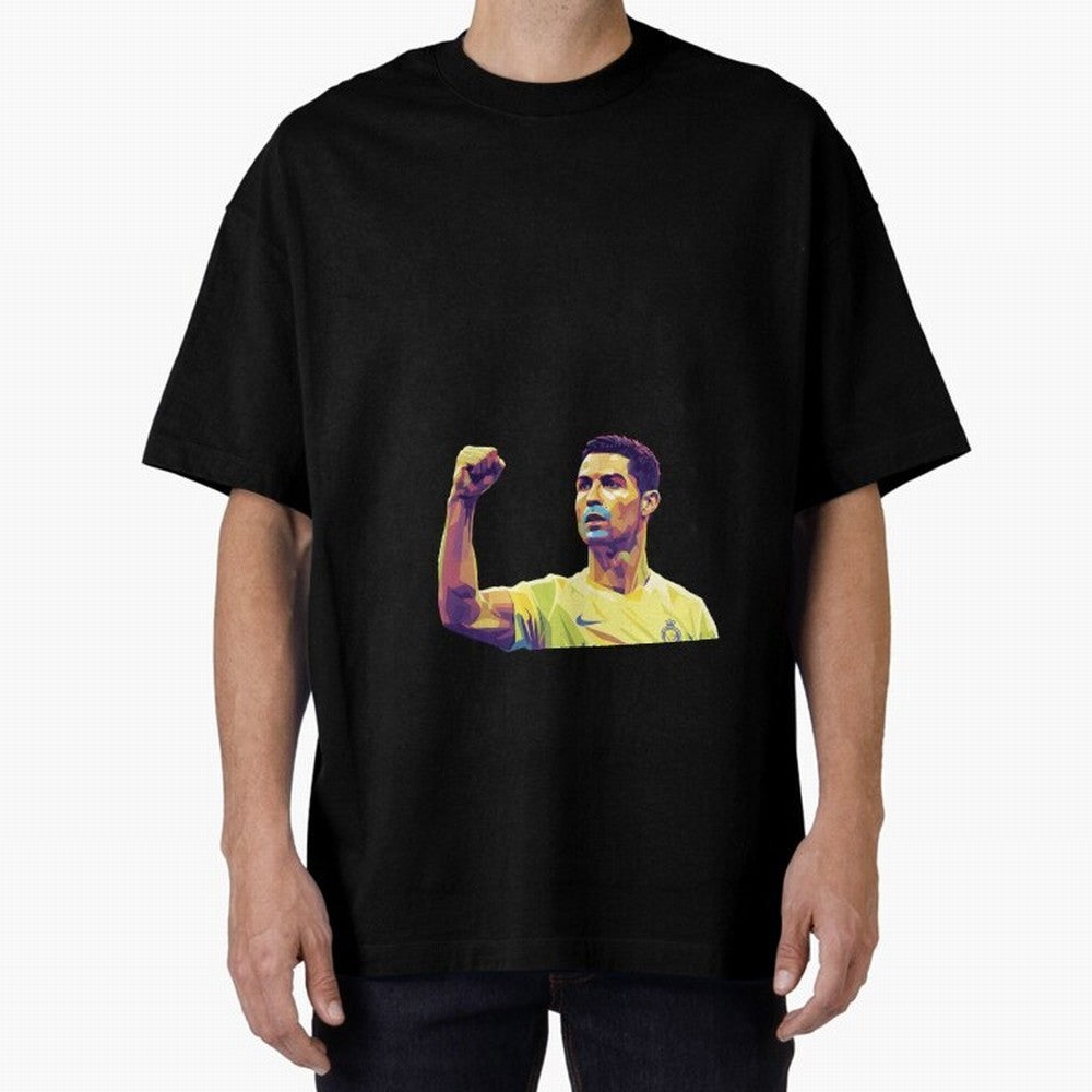 Ronaldo pop art Oversized T-Shirt Represent Fans Who Live for Match Day Hype around FIFA World Cup 2026 USA Canada Mexico, Messi, Neymar and Mbappe, England, France and Netherlands, Fan Favorite Moments, National Team Passion, Big Match Drama and