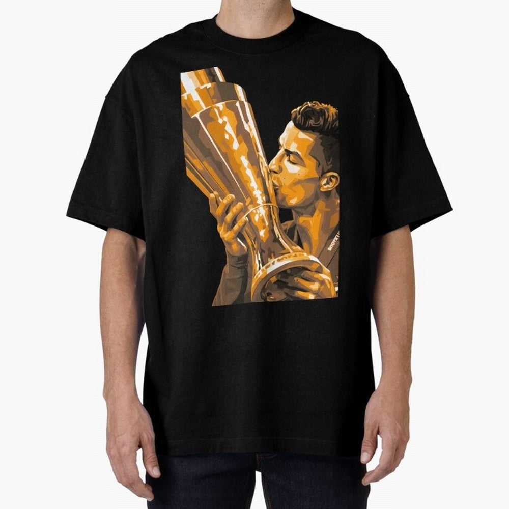 Ronaldo Oversized T-Shirt Bring Champion Energy into the FIFA World Cup 2026 Journey through Mbappe Highlights, England and Germany Pride, Classic Soccer Heritage, Championship Pressure, Fan Loyalty and International Pride; Ideal for Fans Who