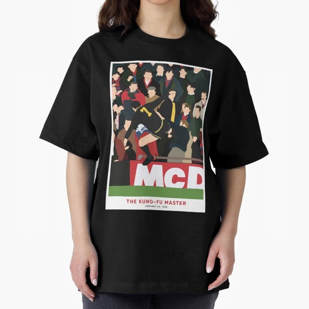 Eric Cantona The Kung-Fu Master Oversized T-Shirt Celebrate Rivalries and Pride in FIFA World Cup 2026 Group Stage Built around Haaland and Mbappe, Portugal, Spain and Germany Energy, Sports Nostalgia, International Competition, Famous Players and