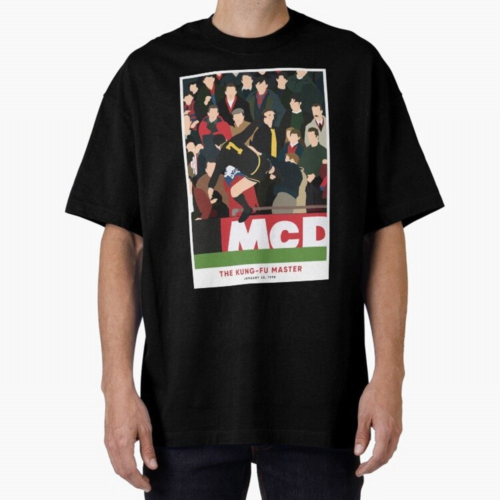 Eric Cantona The Kung-Fu Master Oversized T-Shirt Celebrate Rivalries and Pride in FIFA World Cup 2026 Group Stage Built around Haaland and Mbappe, Portugal, Spain and Germany Energy, Sports Nostalgia, International Competition, Famous Players and