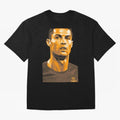 Ronaldo Oversized T-Shirt Honor Football Greatness during Global Football Passion for FIFA World Cup 2026, Inspired by Messi, Neymar and Mbappe, Argentina and Brazil, Championship Spirit, Famous Goals, Roaring Crowds and International Football
