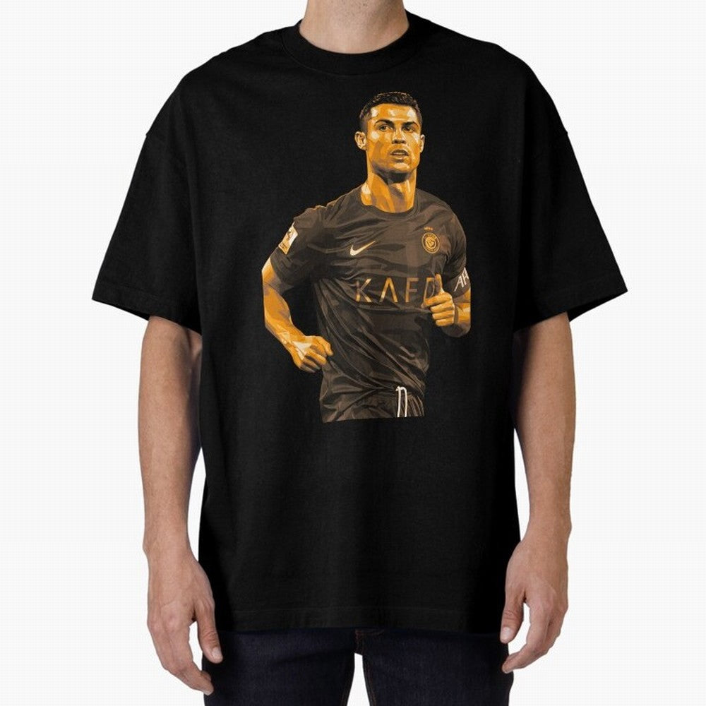 Ronaldo Oversized T-Shirt Celebrate Global Passion for FIFA World Cup 2026 USA Canada Mexico for Fans of Haaland and Mbappe and Germany, Bringing Champion Mindset, Group Stage Buzz, Knockout Tension and Passionate Fan Culture; Great for Supporters